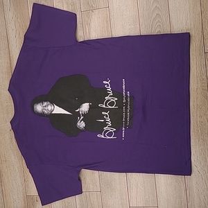 BRUCE BRUCE‎ Comedian Purple Cotton Mens Sz L Short Sleeve Shirt VTG RARE